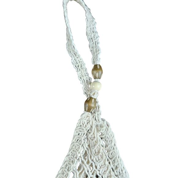 Miss Me Womens Crochet Tank Top Medium Hippie Festival Beaded - Picture 2 of 5